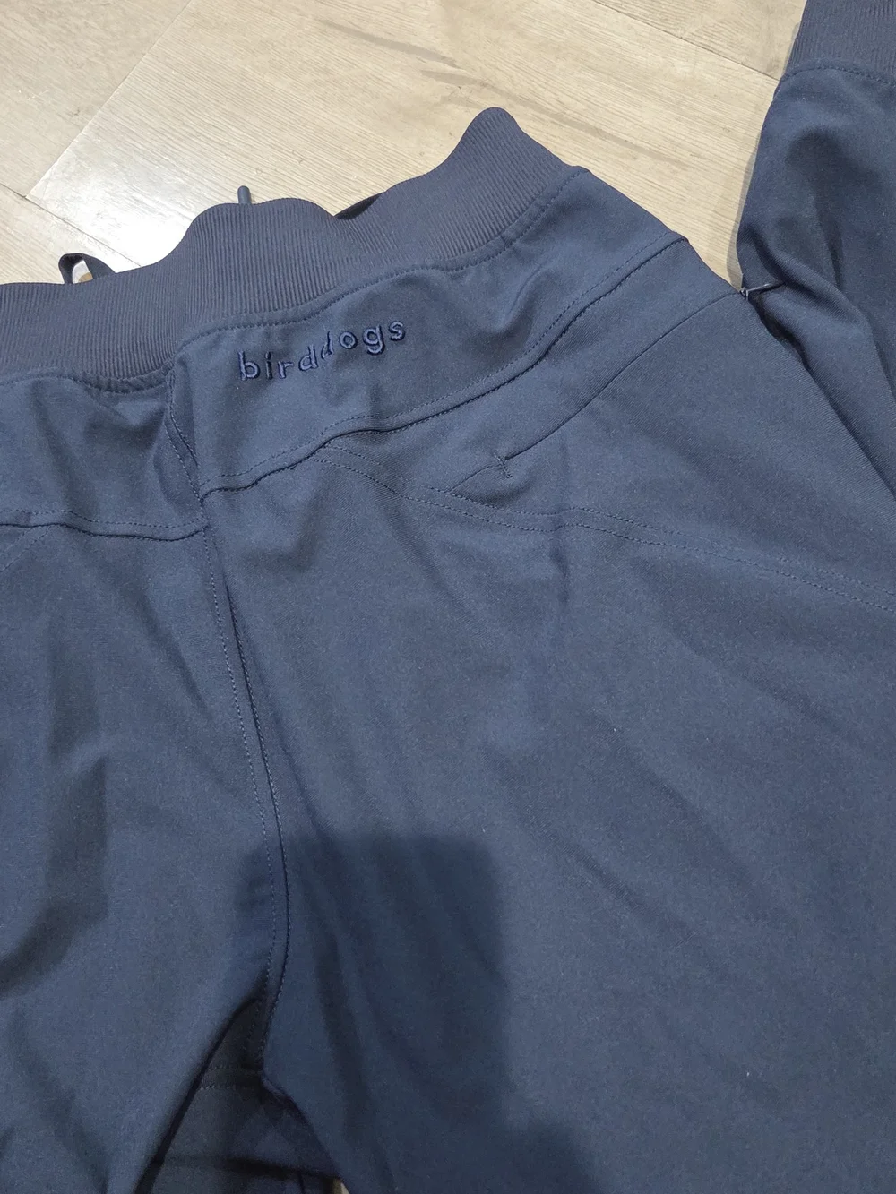 Birddogs Navy Jogger Pants with Neon Lime Waistband